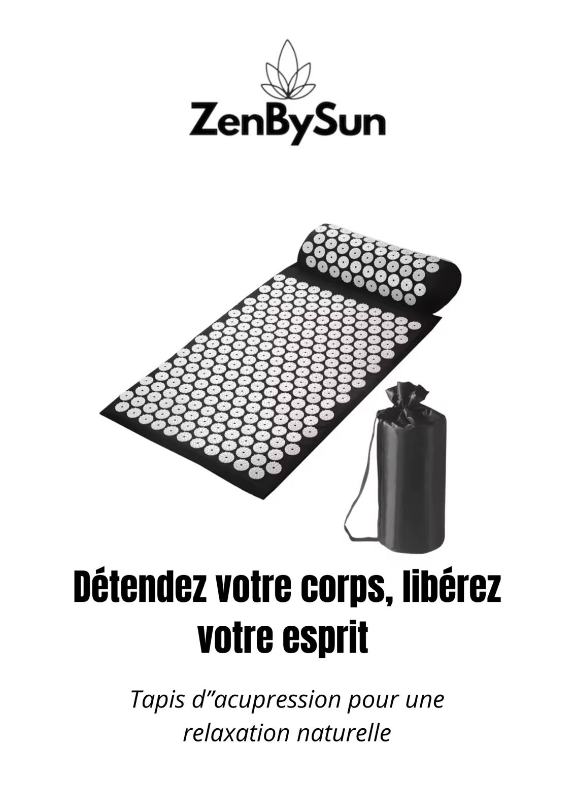 Set de massage ZenBySun - Tapis + coussin + sac | Relaxation & anti-stress